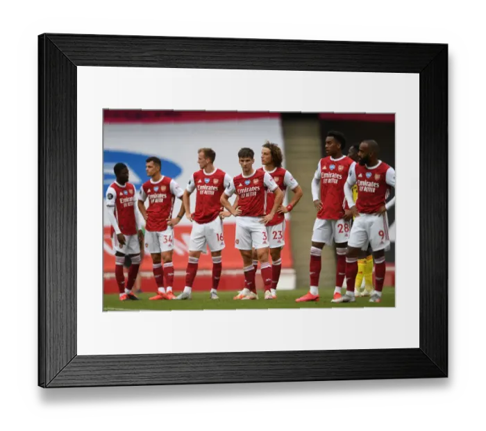 Framed Print : Arsenal's Kieran Tierney in Action Against Watford in 2019-20 Premier League Clash