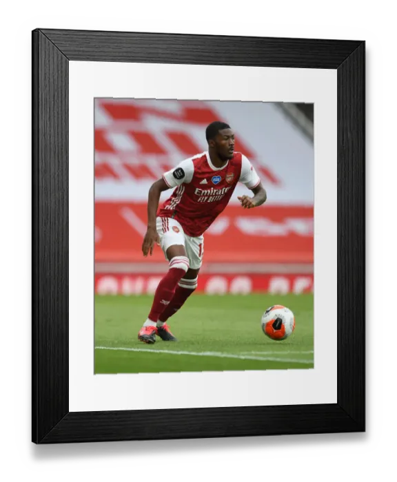 Framed Print : Arsenal's Ainsley Maitland-Niles in Action Against Watford (2019-20)