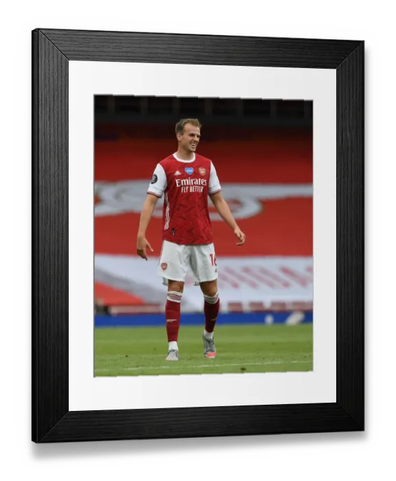 Framed Print : Rob Holding in Action: Arsenal vs. Watford (2019-20 Premier League) Framed Print : Rob Holding in Action: Arsenal vs. Watford (2019-20 Premier League)
