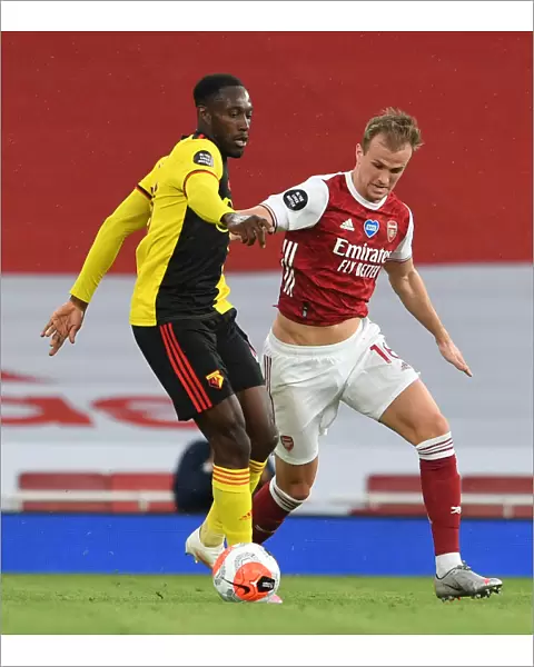Arsenal FC vs Watford FC: Intense Moment at Emirates Stadium, Premier League 2019-2020