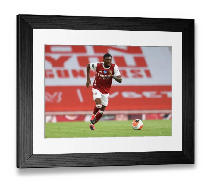 Framed Print : Arsenal's Ainsley Maitland-Niles in Action Against Watford (Premier League 2019-20)