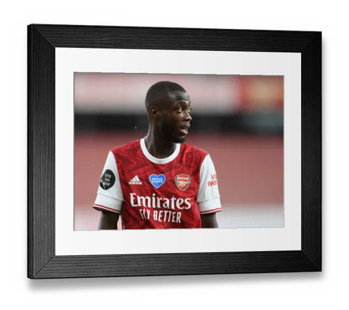 Framed Print : Arsenal's Nicolas Pepe Shines: Arsenal FC Defeats Watford FC (2019-20) Framed Print : Arsenal's Nicolas Pepe Shines: Arsenal FC Defeats Watford FC (2019-20)