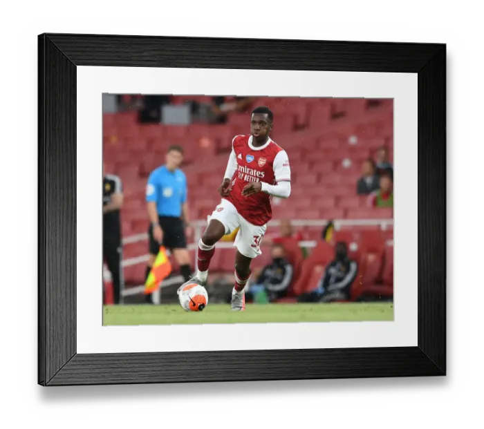 Framed Print : Arsenal's Eddie Nketiah in Action: Arsenal vs. Watford (2019-20 Premier League)