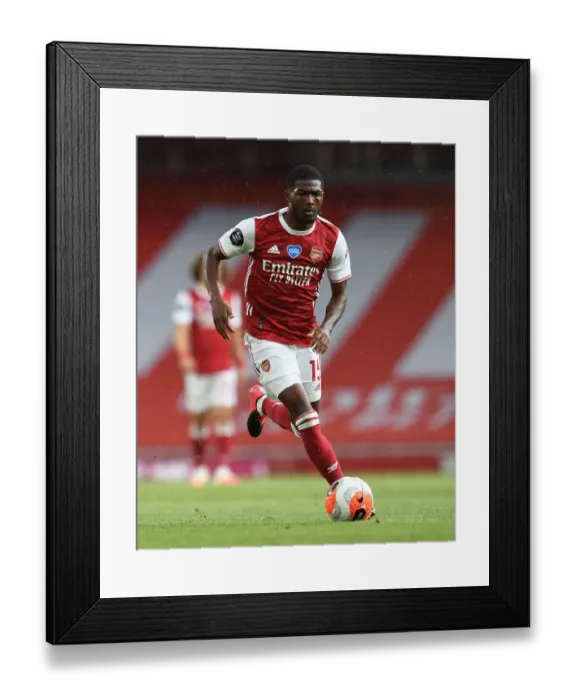 Framed Print : Arsenal's Ainsley Maitland-Niles in Action against Watford in the Premier League (2019-20)