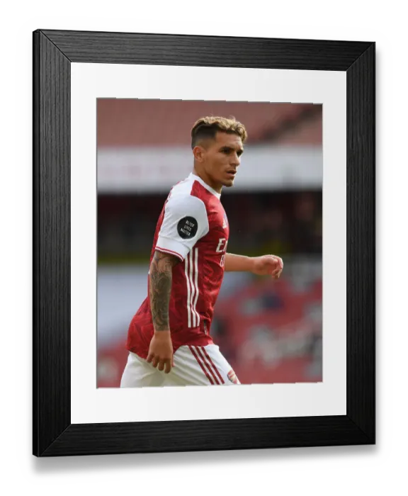 Framed Print : Torreira in Action: Arsenal vs. Watford, Premier League 2019-2020