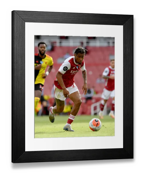 Framed Print : Arsenal's Reiss Nelson Shines in Arsenal FC vs. Watford FC Premier League Clash (2019-20) Framed Print : Arsenal's Reiss Nelson Shines in Arsenal FC vs. Watford FC Premier League Clash (2019-20)