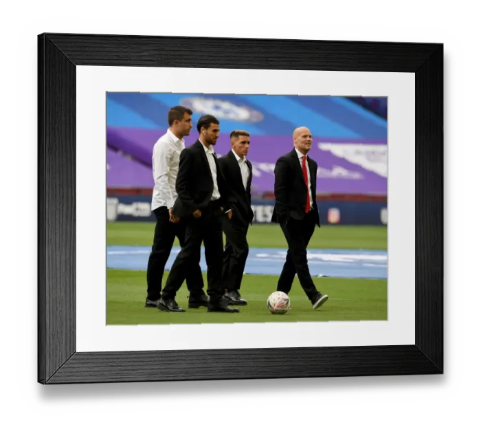 Framed Print : Arsenal FA Cup Final 2020: Empty Wembley as Coaches Prepare for Arsenal vs Chelsea Showdown Framed Print : Arsenal FA Cup Final 2020: Empty Wembley as Coaches Prepare for Arsenal vs Chelsea Showdown