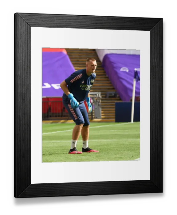 Framed Print : Arsenal's Karl Hein at Empty FA Cup Final: Arsenal vs. Chelsea (2020)