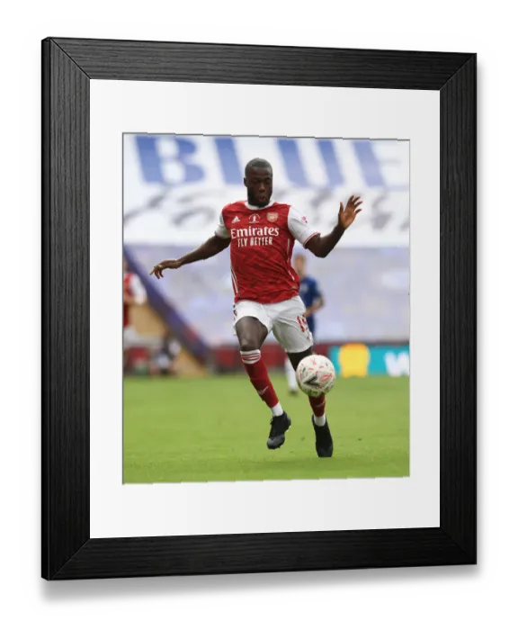 Framed Print : Arsenal's Nicolas Pepe at Empty FA Cup Final: Arsenal vs. Chelsea (2020) Framed Print : Arsenal's Nicolas Pepe at Empty FA Cup Final: Arsenal vs. Chelsea (2020)
