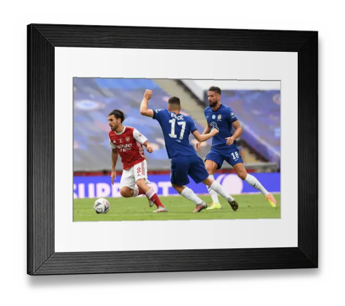 Framed Print : FA Cup Final 2020: Arsenal vs. Chelsea Showdown at Empty Wembley