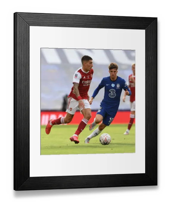 Framed Print : Arsenal vs. Chelsea FA Cup Final: Empty Wembley Showdown (2020)
