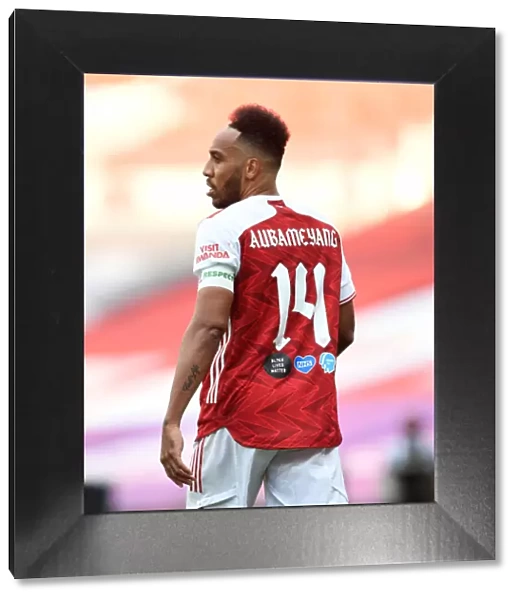 Arsenal's Aubameyang at Empty FA Cup Final Against Chelsea, 2020