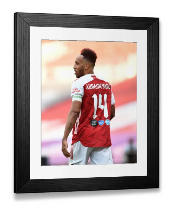 Framed Print : Arsenal's Aubameyang at Empty FA Cup Final Against Chelsea, 2020 Framed Print : Arsenal's Aubameyang at Empty FA Cup Final Against Chelsea, 2020