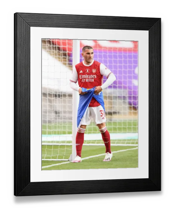 Framed Print : Arsenal's Sead Kolasinac at Empty FA Cup Final: Arsenal vs. Chelsea (2020) Framed Print : Arsenal's Sead Kolasinac at Empty FA Cup Final: Arsenal vs. Chelsea (2020)
