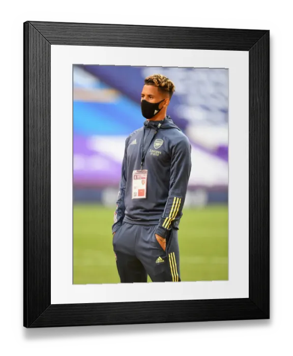 Framed Print : Arsenal's William Saliba Celebrates FA Cup Victory Amid Empty Wembley Stadium (Arsenal v Chelsea, 2020) Framed Print : Arsenal's William Saliba Celebrates FA Cup Victory Amid Empty Wembley Stadium (Arsenal v Chelsea, 2020)