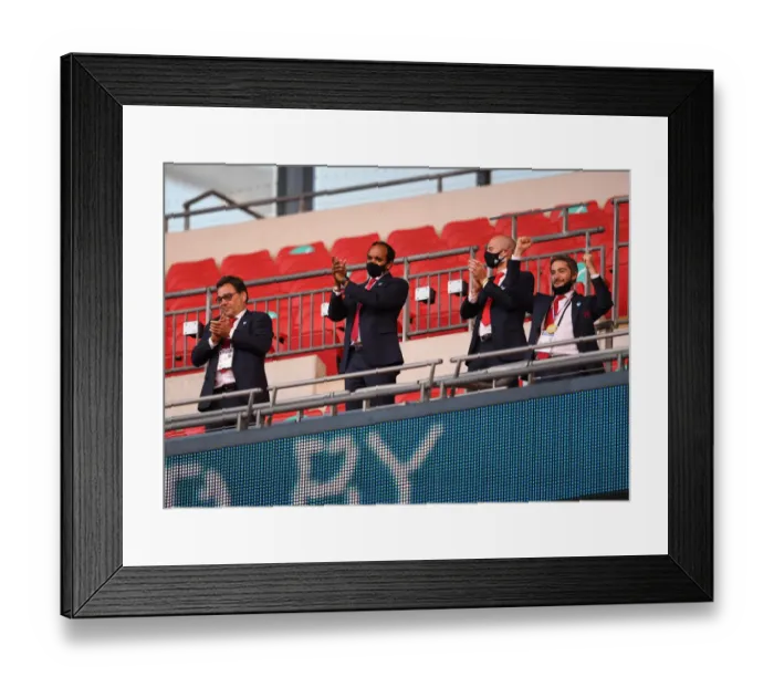 Framed Print : Arsenal Wins FA Cup Title in Empty Wembley Stadium (2020)
