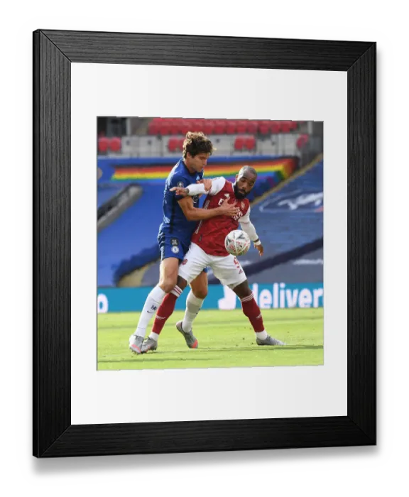 Framed Print : Arsenal vs. Chelsea FA Cup Final: Empty Wembley Showdown (2020)