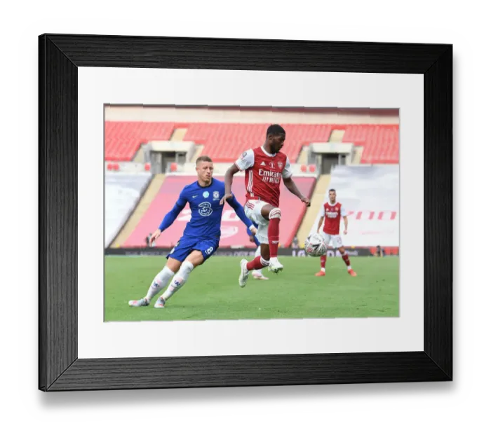 Framed Print : Arsenal vs. Chelsea FA Cup Final: Empty Wembley Battle Amidst Coronavirus Pandemic