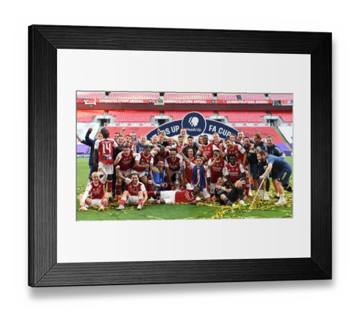 Framed Print : Arsenal Wins Empty FA Cup Final Against Chelsea (2020) Framed Print : Arsenal Wins Empty FA Cup Final Against Chelsea (2020)
