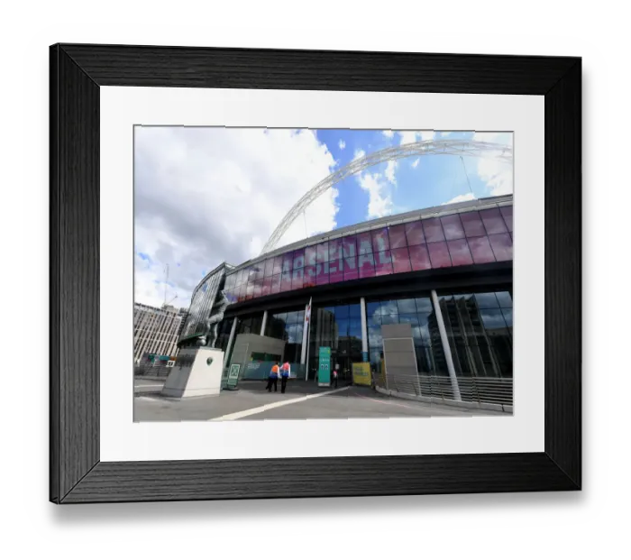 Framed Print : Arsenal vs Chelsea FA Cup Final at Empty Wembley Stadium (2020)