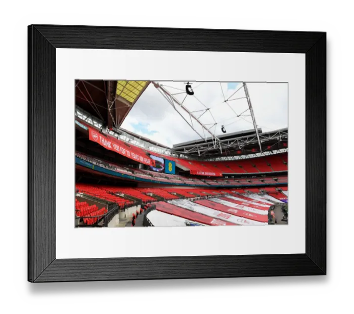 Framed Print : Arsenal vs. Chelsea FA Cup Final at Empty Wembley Stadium (2020) Framed Print : Arsenal vs. Chelsea FA Cup Final at Empty Wembley Stadium (2020)