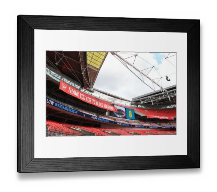 Framed Print : Arsenal vs. Chelsea FA Cup Final at Empty Wembley Stadium (2020)