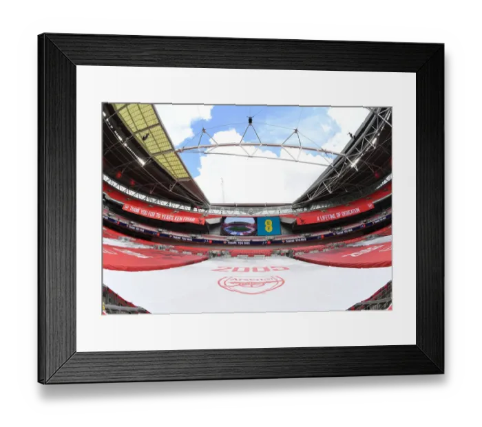 Framed Print : Arsenal vs. Chelsea FA Cup Final at Empty Wembley Stadium (2020) Framed Print : Arsenal vs. Chelsea FA Cup Final at Empty Wembley Stadium (2020)