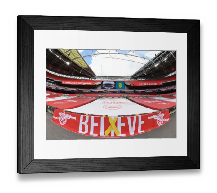 Framed Print : Arsenal vs. Chelsea FA Cup Final at Empty Wembley Stadium (2020)