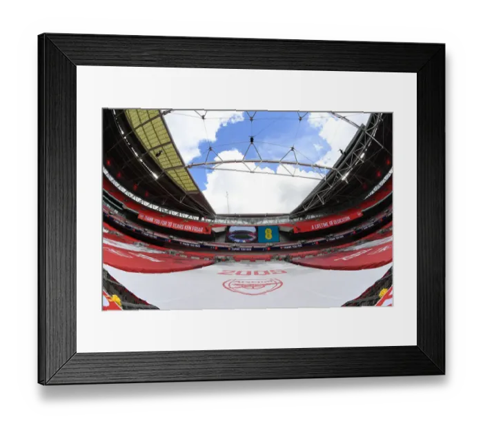 Framed Print : Arsenal vs. Chelsea FA Cup Final at Empty Wembley Stadium (2020)