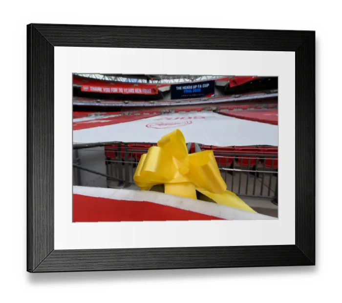 Framed Print : Silent Rivalry: Arsenal vs Chelsea FA Cup Final at Empty Wembley Amidst the Coronavirus Pandemic