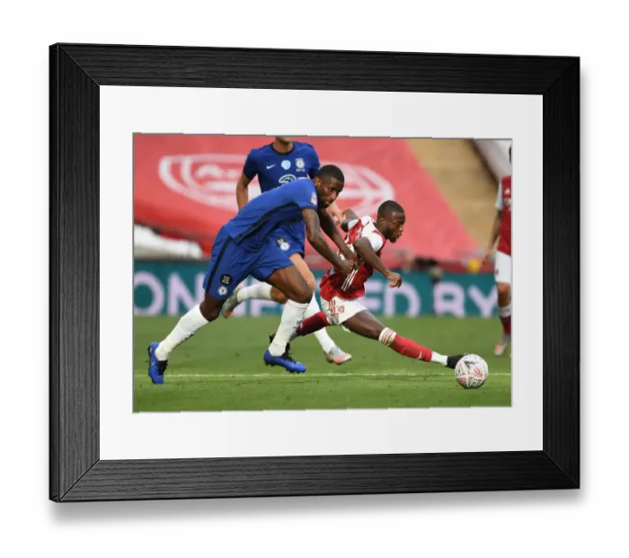Framed Print : Empty Wembley: Arsenal vs. Chelsea - FA Cup Final 2020