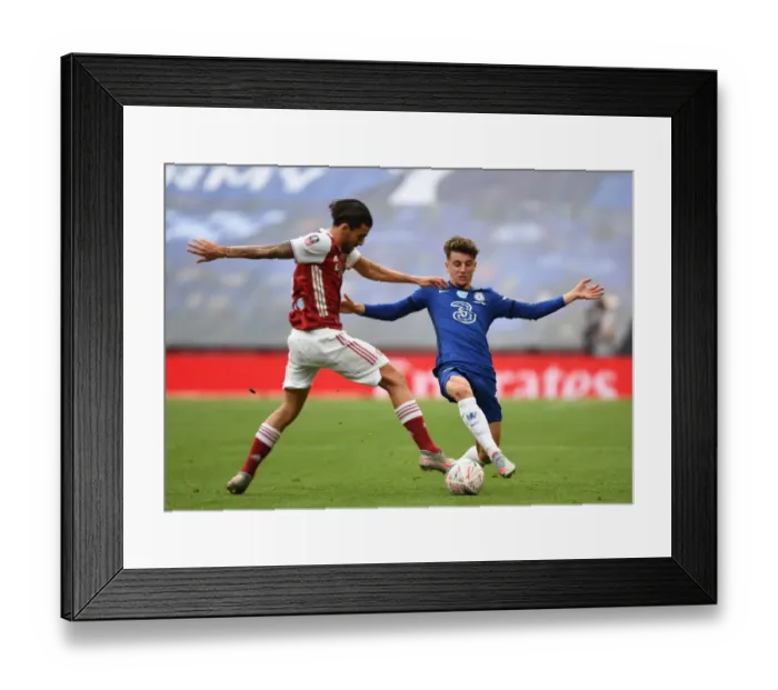 Framed Print : Arsenal vs Chelsea FA Cup Final 2020: Empty Wembley Stadium