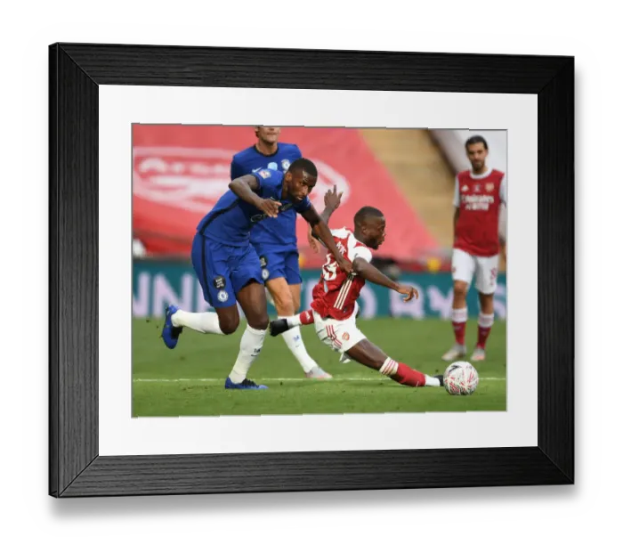 Framed Print : Arsenal vs. Chelsea FA Cup Final: Empty Rivalry at Wembley (2020) Framed Print : Arsenal vs. Chelsea FA Cup Final: Empty Rivalry at Wembley (2020)