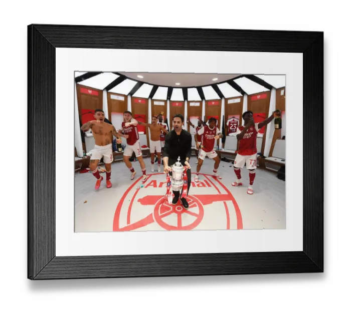Framed Print : Arsenal's Empty-Stadium FA Cup Victory Over Chelsea: Mikel Arteta and Team Celebrate Framed Print : Arsenal's Empty-Stadium FA Cup Victory Over Chelsea: Mikel Arteta and Team Celebrate