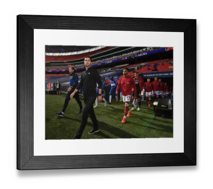 Framed Print : Mikel Arteta's Ghost Team: Arsenal vs Chelsea FA Cup Final at Empty Wembley Stadium (2020) Framed Print : Mikel Arteta's Ghost Team: Arsenal vs Chelsea FA Cup Final at Empty Wembley Stadium (2020)