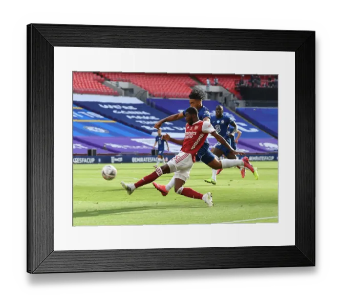 Framed Print : Arsenal vs. Chelsea FA Cup Final at Empty Wembley Stadium, 2020