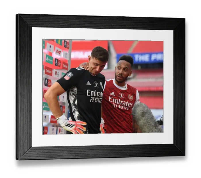 Framed Print : Arsenal's Bittersweet FA Cup Victory: Aubameyang and Martinez's Emotional Reunion (Arsenal v Chelsea FA Cup Final 2020) Framed Print : Arsenal's Bittersweet FA Cup Victory: Aubameyang and Martinez's Emotional Reunion (Arsenal v Chelsea FA Cup Final 2020)