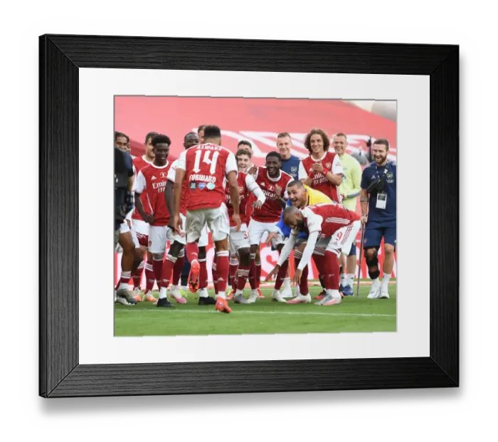 Framed Print : Arsenal Reclaim FA Cup Title in Empty Wembley: Arsenal vs. Chelsea (2020 FA Cup Final)