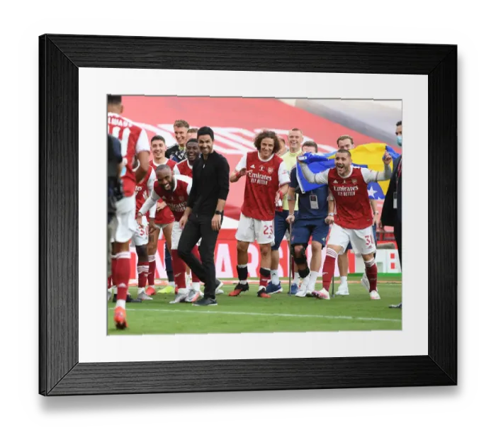 Framed Print : Arsenal Reclaim FA Cup Title in Empty Wembley: Arsenal vs. Chelsea (2020 FA Cup Final)