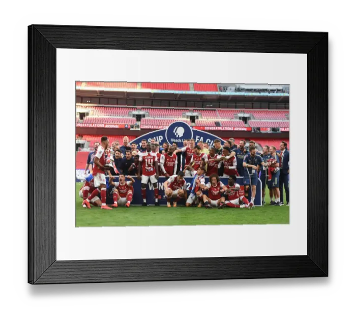 Framed Print : Arsenal vs. Chelsea: FA Cup Final at Empty Wembley Stadium, 2020