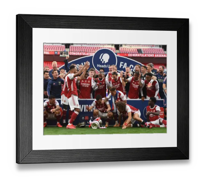Framed Print : Arsenal vs Chelsea FA Cup Final 2020: An Empty Wembley Stadium