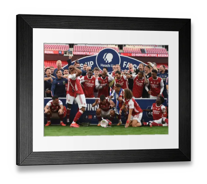 Framed Print : Arsenal vs. Chelsea FA Cup Final at Empty Wembley Stadium (2020)