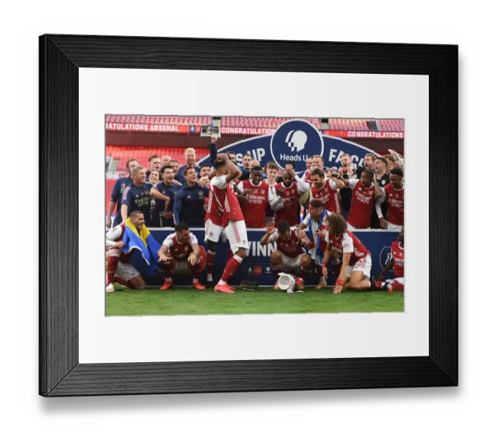 Framed Print : Arsenal Reclaims FA Cup Title in Empty Wembley Stadium (2020) Framed Print : Arsenal Reclaims FA Cup Title in Empty Wembley Stadium (2020)