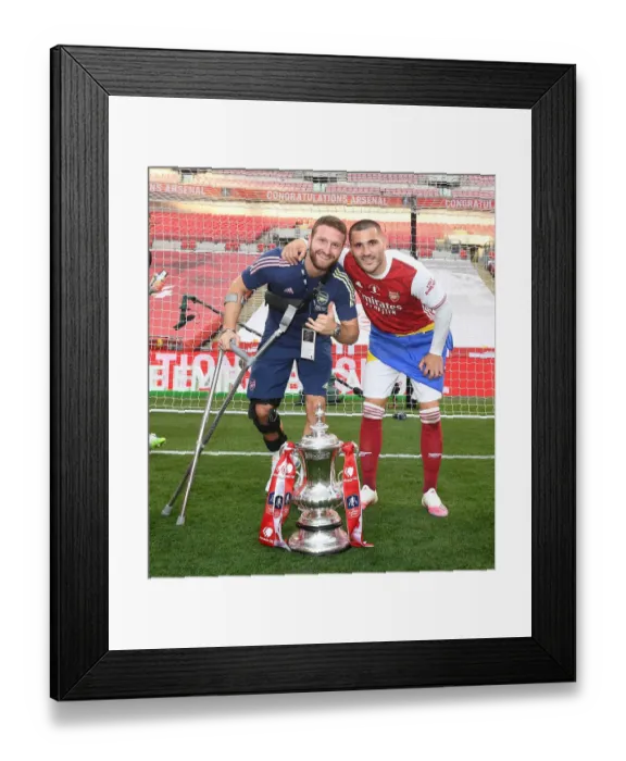 Framed Print : Arsenal Reclaim FA Cup: Empty Wembley Victory (Arsenal vs. Chelsea, 2020)