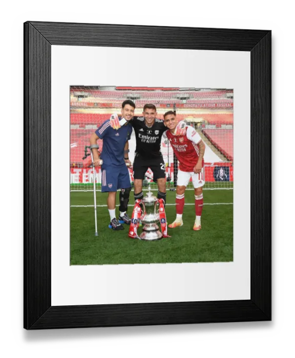 Framed Print : Arsenal Reclaim FA Cup Title in Empty Wembley Stadium: Arsenal vs. Chelsea (2020)