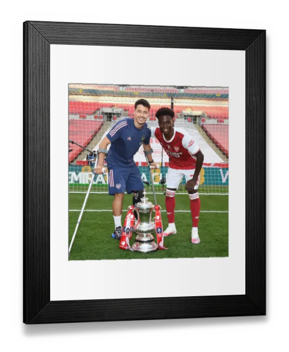 Framed Print : Arsenal's Empty Victory: FA Cup Triumph over Chelsea at Wembley Amidst the Pandemic, 2020
