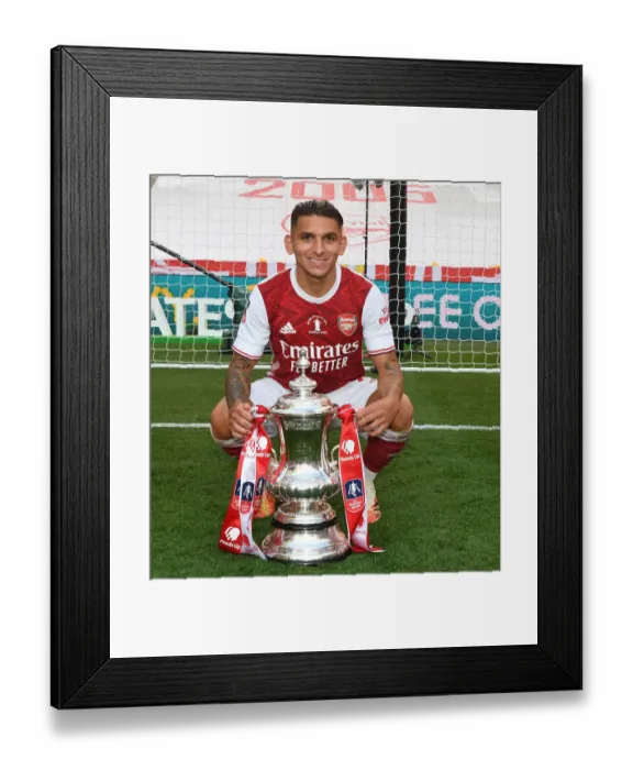 Framed Print : Arsenal Wins FA Cup in Empty Wembley Stadium (2020)
