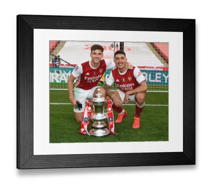 Framed Print : Arsenal's Empty Victory: FA Cup Final Against Chelsea at Wembley Stadium during the Coronavirus Pandemic, 2020