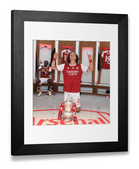 Framed Print : Arsenal Reclaim FA Cup Title: Arsenal vs. Chelsea (2020) - Empty Wembley Victory