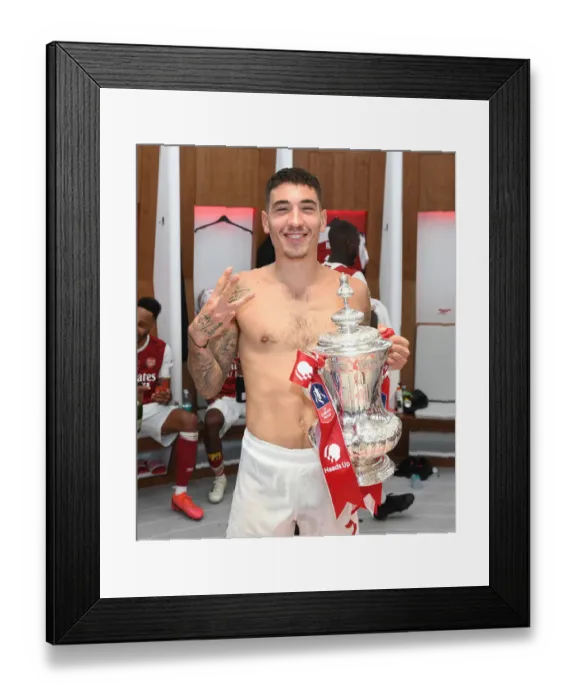 Framed Print : Arsenal's Empty Wembley Victory: FA Cup Triumph Over Chelsea Amidst Pandemic